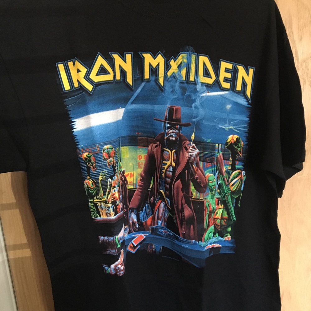 Multiple Iron Maiden shirts Hot Topic